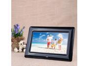 7 HD TFT LCD Digital Photo Frame with Slideshow Alarm Clock MP3 MP4 Movie Player with Remote Desktop
