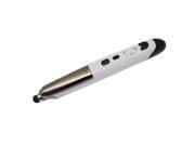 2.4GHz USB Wireless Optical Pen Mouse Laser PPT Pointer Capacitive Touch Screen Stylus Web Browsing Adjustable DPI for PC Android Laptop Accessories