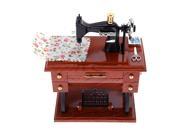 Creative Vintage Mini Sewing Machine Style Mechanical Music Box Birthday Gift