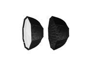 80cm 31.5in Octagon Umbrella Softbox Brolly Reflector with Honeycomb Grid Carbon Fiber Bracket for Speedlite Flash Light