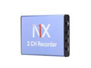 2CH SD RealTime 25 30fps Mini Card DVR Digital Video Recorder Support 128G SD Card Recording