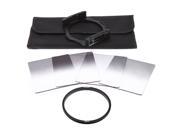 Andoer P Series Gradual Graduated Neutral Density Resin Filter Set Graduated Filters 0.3ND 0.6ND 0.9ND 1.2ND 82mm Adapter Ring Square Filter Holder with Bag for