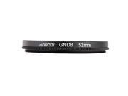Andoer 52mm Circular Shape Graduated Neutral Density GND8 Graduated Gray Filter for Canon Nikon DSLR Camera