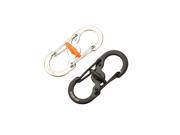 1 Piece Outdoor Camping Equipment 8 Shape Buckle Snap Clip Climbing Carabiner Backpack Anti theft Hanging Keychain
