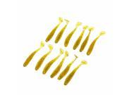 12Pcs 5cm 0.6g Soft Artificial Fishing Lures Small Size Lightweight Grub Worm Swimbaits