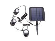 Outdoor Solar Powered LED 3 RGB Spotlight Garden Pool Pond Yard Spot Light Colorful Lamp