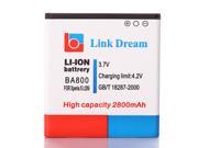 Link Dream 3.7V 2800mAh Rechargeable Li ion Battery Replacement for Sony Xperia S LT26i Arc Hd BA800