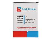 Link Dream 3.7V 4300mAh Rechargeable Li ion Battery High Capacity Replacement for Galaxy EB595675LU Note II 2 N7100