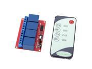 Four way Four channel 12V IR Remote Control Relay Module with LED Indication
