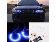 4PCS Reflector CCFL Angel Eye Rings 6000K Halo Light Lamp Kit for BMW 3 SERIES E46 Blue White