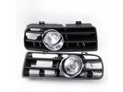 2Pcs Fog Light with Grille for VW Golf 1999 2004