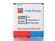 Link Dream 3.7V 3200mAh Rechargeable Li ion Battery High Capacity Replacement for Samsung Galaxy B600BC Grand 2 G7106