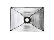 50 * 70cm 19.7 * 27.6in Square Cube Softbox Diffuser Aluminum Foil Reflector Tent Studio Photography with Mounting Ring for Speedlite Flash Light Strobe