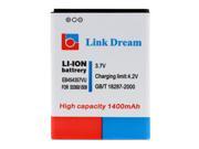 Link Dream 3.7V 1400mAh Rechargeable Li ion Battery High Capacity Replacement for Samsung S5360 i509