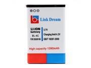 Link Dream 3.7V 1390mAh Rechargeable Li ion Battery High Capacity Replacement for Nokia 2650 5100 6100 6101 6103 6125 6131