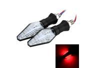 2Pcs 12V Clear Lens Supper Bright Motorcycle Turn Signal Lights 9 LED Indicator