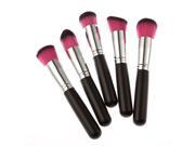 Professional 10pcs Makeup Brush Set Powder Foundation Brush Cosmetic Tools Rose Red Black
