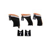 3Pcs Soft 1 3 5 Wood Golf Club Driver Headcovers Head Covers Set