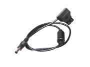 Coiled D Tap 2Pin Male to DC 5.5*2.5mm Adapter Cable for V Mount Anton Battery DSLR Rig Power Supply