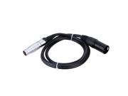 Male 4pin XLR to 2B 6pin Male DC Power Adapter Cable 1M for Red ONE Camera