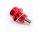 New Magnetic Engine Oil Drain Plug Bolt Washer Red