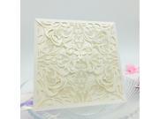 10Pcs Romantic Wedding Party Invitation Card Envelope Delicate Carved Pattern