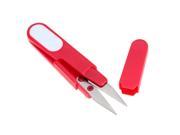 Portable Plastic Handle Capped Fishing Line Cord Sewing Scissors Cutter