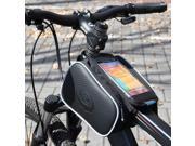 Roswheel Cycling Bike Bicycle Front Top Tube Frame Pannier Double Bag Pouch for 5.5in Cellphone 1.8L 12813L A
