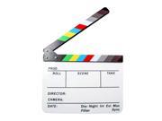 Acrylic Clapboard Dry Erase Director Film Movie Clapper Board Slate 9.6 * 11.7 with Color Sticks