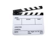 Acrylic Clapboard Dry Erase Director Film Movie Clapper Board Slate 9.6 * 11.7 with White Black Sticks