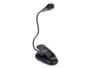 Portable Flexible Bendable 4 LEDs Adjustable Stand Clip Desk Lamp Reading Music Score Light