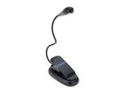 Portable Flexible Bendable 2 LEDs Stand Clip Desk Lamp Reading Music Score Light