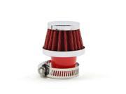 New Universal Car Round Tapered Air Filters 25MM Clamp On Red