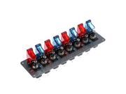 DIY Carbon Fiber Flip up Start Ignition Switch Panel Button with 8 LED Indication Light