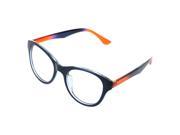 Fashionable Gradient Color Big Lenses Eyeglasses Glasses Frame Dark Blue