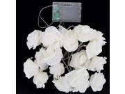 LIXADA 2.2M 20 LED Flower Rose Lamp Fairy String Light for Party Wedding Home Decor Christmas Gift Warm White