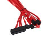 3 6 GB 1M Red 32 Pin SFF 8484 to 4 Serial Attached 7 Pin HDD Hard Drive SATA Adapter SAS Cable