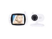 3.5in Baby Monitor 2.4GHz Wireless with 8IR LED Two Way Intercome 3 Lullabies Temperature 850