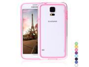 Colorful TPU PC Bumper Frame Case Cover for Samsung Galaxy S5 i9600 Blue