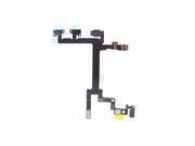 Power Button Switch Sleep Wake Vibration Volume Control Flex Cable Metal Bracket Assembly for iPhone 5