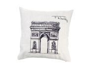 Statue of Liberty World Landmarks Cotton and Linen Pillowcase for Bed Sofa Car Home Decorative Decor
