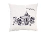 Statue of Liberty World Landmarks Cotton and Linen Pillowcase for Bed Sofa Car Home Decorative Decor