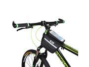 Outdoor Cycling Phone Touch Screen Pouch Pannier Bicycle Front Tube Bag Double Size