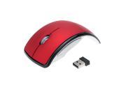 USB Wireless 2.4GHz Arc Folding Mouse for Laptop Tablet PC