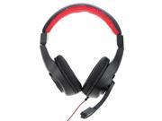 LUPUSS Adjustable Over Ear 3.5mm Aux Esport Gaming Headphones Low Bass Stereo with Mic Wired for PC Laptop Computer Tablet Notebook