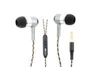 FOSON 3.5mm In ear Noise Isolating Stereo Bass Earphones Metal Headphones Earbuds with Microphone for iPhone Samsung Smartphone MP3 4 Notebook Laptop