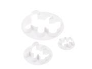 Anself 3Pcs Little Bear Pattern Cutter Fondant Cake Biscuit Chocolate Jelly Decorating Mold