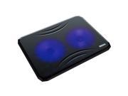 COOL COLD Ultra Slim Silent Laptop Notebook Cooling Cooler Pad Radiator with Dual 140mm Blue LED Fans