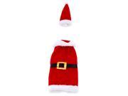 Christmas Santa Clause Red Wine Bottle Cover Bag Dinner Table Decoration Home Party Decor Supplies 23 * 12cm