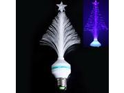 3W E27 LED Fiber Optical Flower Light Stage Light Christmas Tree Lamp 85 260V Blue